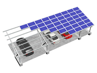 太陽能車棚支架系統(tǒng)（單V柱）
