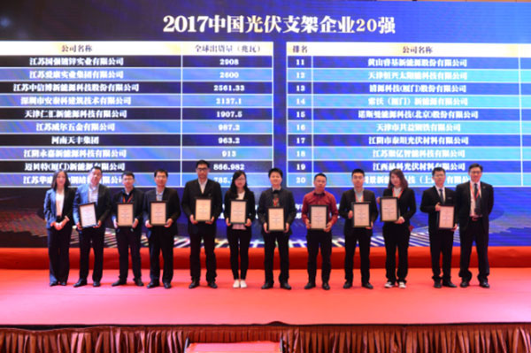 邁貝特（廈門(mén)）蟬聯(lián)中國(guó)光伏支架企業(yè)20強(qiáng)排行榜